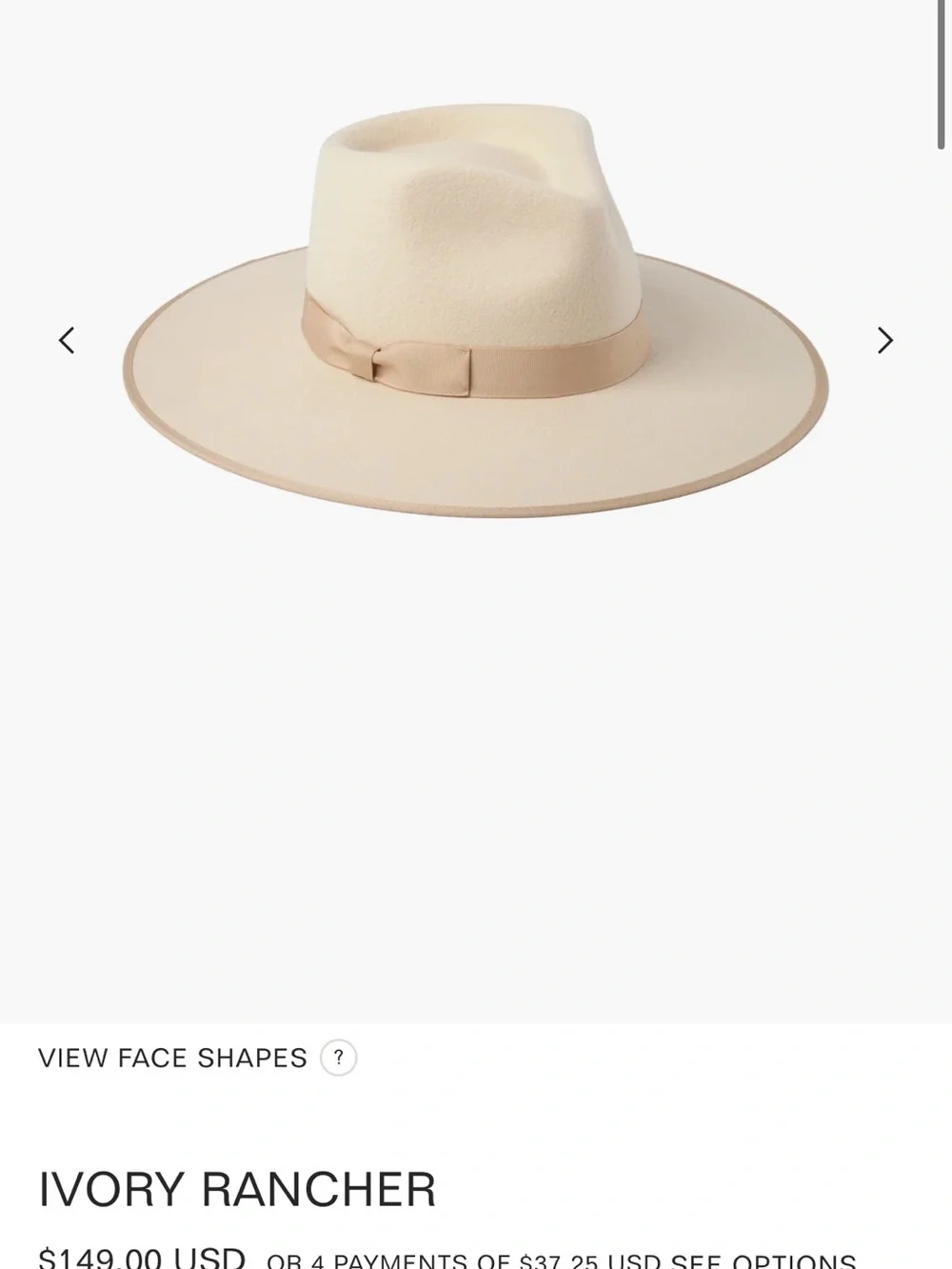 Lack of color wool hat